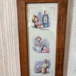 Elegant Framed Perfume Art Print